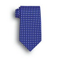 Royal Blue Newport Polka Dot Wet Dyed Polyester Tie